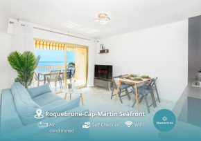 Roquebrune plage - Terrace splendid sea view - BW